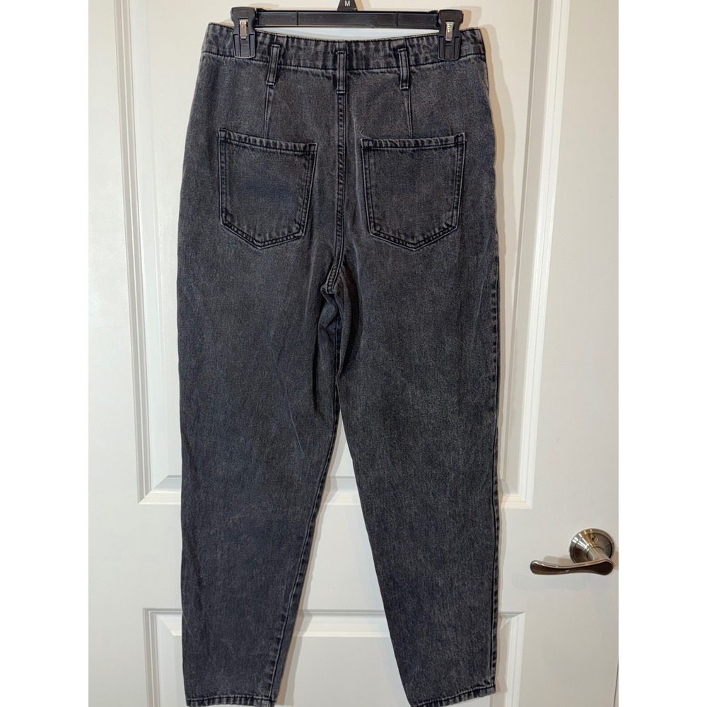 Forever 21 Women High Waisted Button Fly Washed Black Denim Jeans Size 27 - Picture 2 of 7
